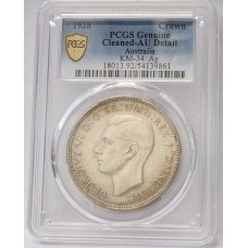 AUSTRALIA 1938 . CROWN . PCGS GENUINE